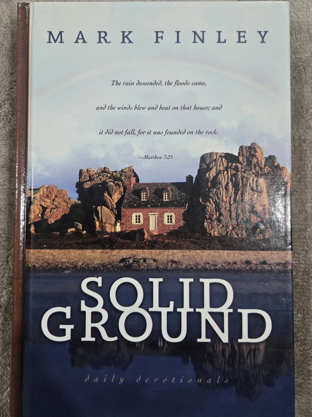 Finley Hardcover Coffee Table Book in Blue and Brown Coastal Landscape